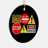 Verkehrszeichenverzierung - fertigen Sie besonders Keramik Ornament (Rechts)