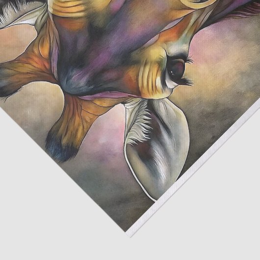 Verkettete Glass Giraffe Decoupage Seidenpapier (Ausschnitt)