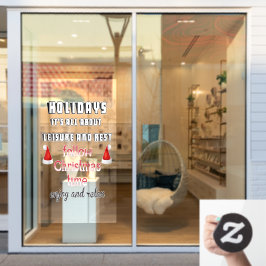 Verklammern der Weihnachtszeit Fensteraufkleber