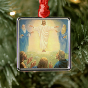 Verklärung Jesu Christi, Vintage Religion Ornament Aus Metall