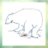 Verkleben des Polarbärenfensters Fensteraufkleber (Blatt 3)