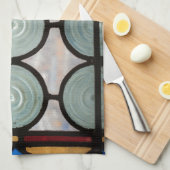 Verklebte Fensterkreise Handtuch (Viertel Falte)