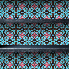 Verklebtes Glas Braun und rosa Kreuz Kleine Drucks Tapete