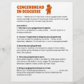 Verkleide eine Lebkuchen-Vorlage und Anweisungen Flyer (Hinten)