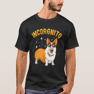 Verkleideter Corgi Inkognito Süßer Pembroke Welsh T-Shirt