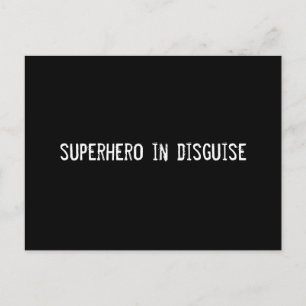verkleideter Superheld Postkarte