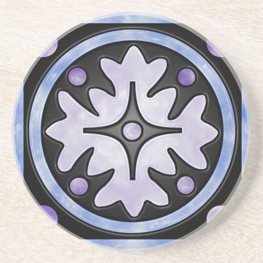 verkleidetes Hartglas Getränkeuntersetzer (Vorne)