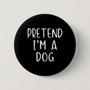 Verkleidung als Hund Halloween Lustig Einfach Kind Button