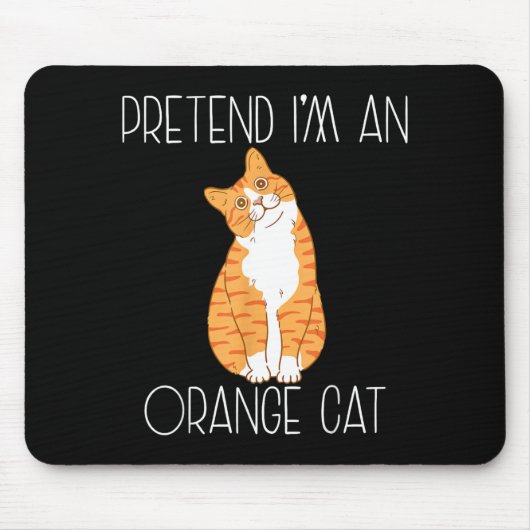 Verkleidung als orange Katze Halloween Kostüm Fami Mousepad (Vorne)