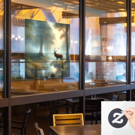 Verkleidung der Ölfarbe Fensteraufkleber (Restaurantfenster)