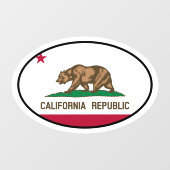 Verkleidung des Staatsfensters der Republik Oval Fensteraufkleber (Blatt)