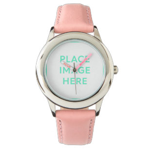 Verkleidung mit rosa Zahlen ansehen Armbanduhr