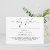 Verkleinerte Änderung der Pläne für Hochzeiten Tre Ankündigung (Stehend Vorderseite)