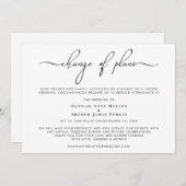 Verkleinerte Änderung der Pläne für Hochzeiten Tre Ankündigung (Vorne/Hinten)