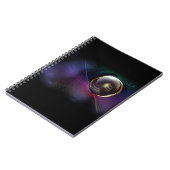 Verklemmtes Notizbuch des Regenbogendrahtes Notizblock (Linke Seite)