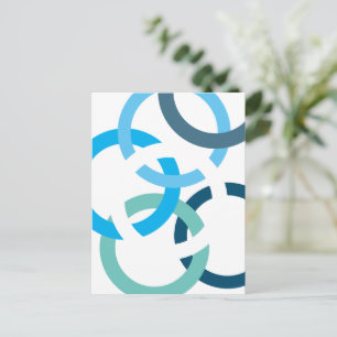 Verknüpfte Kreise Postkarte