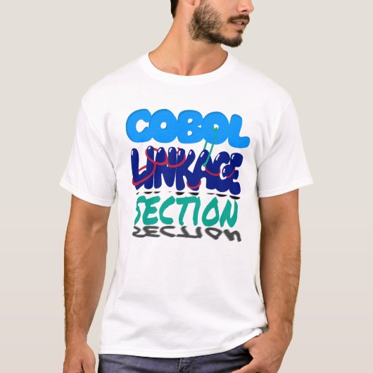 Verknüpfungsabschnitt in der Cobol-Programmierung T-Shirt (Vorderseite)