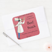 Verkochen von Koch Zuhause Canning Food Label Quadratischer Aufkleber (Umschlag)