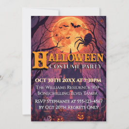 Verkostümte Halloween-Party-Trends unter dem verza Einladung