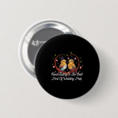 Verkostung der besten Teil der Hochzeit Prep Funny Button (Vorne & Hinten)