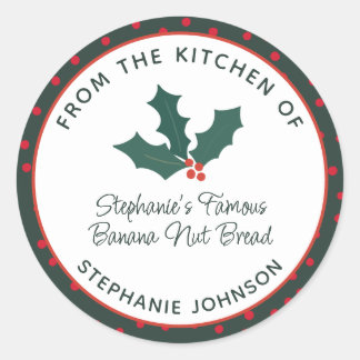 Verkostung in der Küche Runder Aufkleber