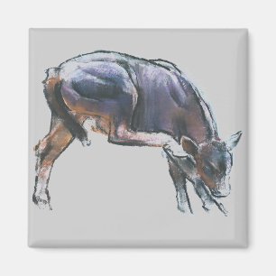 Verkratzen von Kalb 2006 Magnet