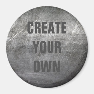 Verkratzte gebürstete Metallbeschaffenheit Magnet