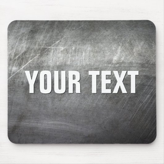 Verkratzte gebürstete Metallbeschaffenheit Mousepad (Vorne)