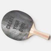 Verkratzte gebürstete Metallbeschaffenheit Tischtennis Schläger (Seitenansicht)