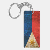 Verkratzte und getragene Vintage philippinische Schlüsselanhänger (Vorderseite links)