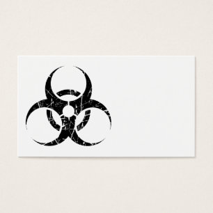 Verkratztes schwarzes Biogefährdung-Symbol