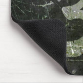 Verkratztes und getragenes Yoga-OM-Symbol Mousepad (Ecke)