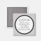 Verkrempeln Sie die Platte (Geschirrspüler) (Silbe Magnet (Vorderseite/Rückseite)