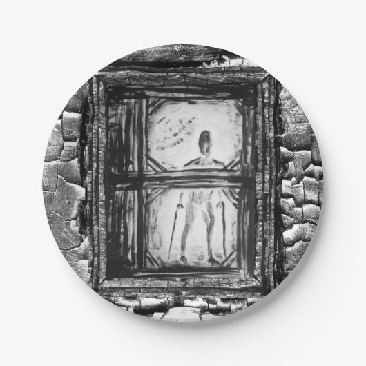 verkrüppelter Mann Pappteller (Vorderseite)