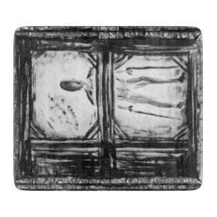 verkrüppelter Mann Schneidebrett