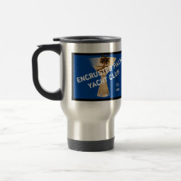 Verkrustete Palmen-Yacht-Verein-Reise-Tasse Reisebecher