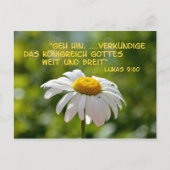 Verkündige... Postkarte (Vorderseite)