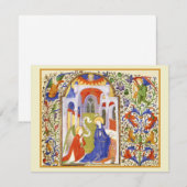 Verkündigung mittelalterliche Illumination Mitteilungskarte (Vorne/Hinten)
