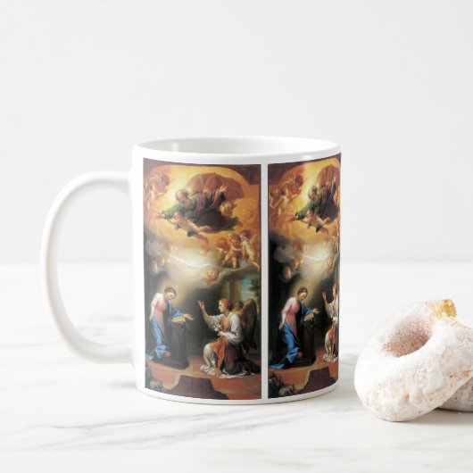 Verkündigung von Anton Raphael Mengs Kaffeetasse (Mit Donut)