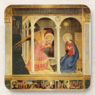 Verkündigung von Fra Angelico, Renaissance-Fine-Ar Getränkeuntersetzer