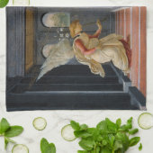 Verkündigung von Sandro Botticelli Geschirrtuch (Gefaltet)