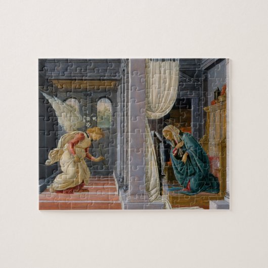 Verkündigung von Sandro Botticelli Puzzle (Horizontal)