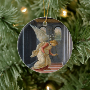 Verkündigung von Sandro Botticelli Stoff Keramik Ornament