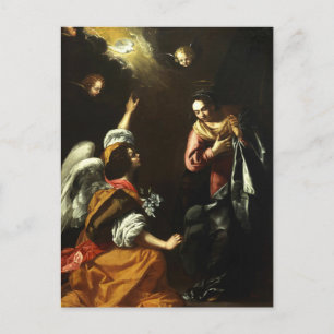 Verkündigungs Postkarte von Artemisia Gentileschi