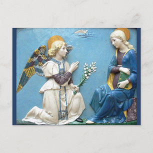 Verkündigungsengel Jungfrau Maria Della Robbia Bla Postkarte