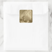 Verkündung der gesegneten Jungfrau Mary Quadratischer Aufkleber (Tasche)