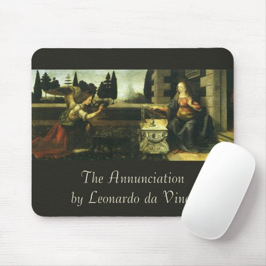 Verkündung des Herrn durch Leonardo da Vinci Mousepad (Mit Mouse)