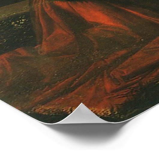 Verkündung des Herrn durch Leonardo da Vinci Poster (Ecke)