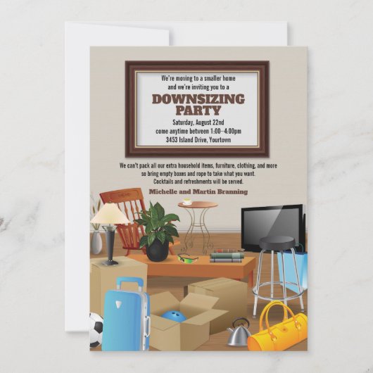 Verkürzung der Ankündigung des Party "Verschieben (Vorderseite)