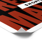 Verkürzung des Krieges — Malaria verhindern Poster (Ecke)